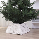 4 Pcs Christmas Tree Skirt Rope Square Stand Base