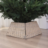 4 Pcs Christmas Tree Skirt Rope Square Stand Base