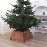 4 Pcs Christmas Tree Skirt Rope Square Stand Base