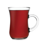 Turkish Tea Glasses with Handle 145cc