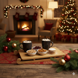 Christmas Bamboo Wood Sledge Serving Tray