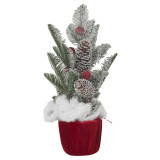 39cm Artificial Potted Christmas Tree Décor