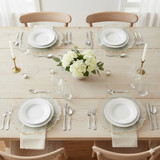 Clear Flower Charger Plates Gold Silver 6/12 Set