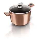 Berlinger Haus 10 Pc Rose Gold Aluminium Cookware Set