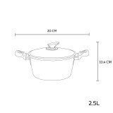 Berlinger Haus 10 Pc Rose Gold Aluminium Cookware Set