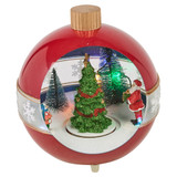 Illuminated LED Snowball Santa Christmas Winter Scene