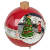 Illuminated LED Snowball Santa Christmas Winter Scene