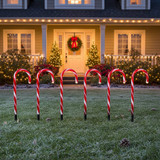 LED Candy Cane Christmas Pathway Lights