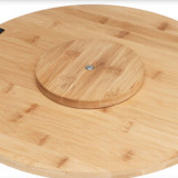 Bamboo Lazy Susan Rotating Serving Platter 40cm