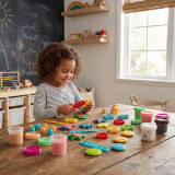 42 Piece Modelling Dough Kit 20 Pots 22 Tools