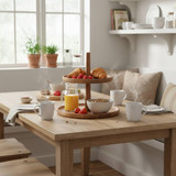 2 Tier Acacia Wood Cake Stand