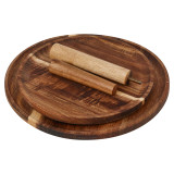 2 Tier Acacia Wood Cake Stand