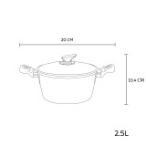 Berlinger Haus 10 Pc Burgundy Aluminium Cookware Set