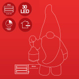 Light Up Christmas Gnome 39cm