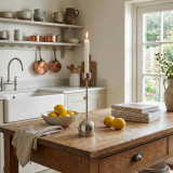 Metal Bell Taper Candle Holder 36cm