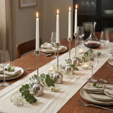 Metal Bell Taper Candle Holder 36cm