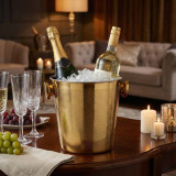 Gold Metal Champagne And Wine Cooler