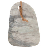Natural Marble Serving Board With Leather Strap