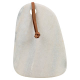 Natural Marble Serving Board With Leather Strap