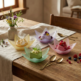 Set of Glass Star Shaped Serving Dishes