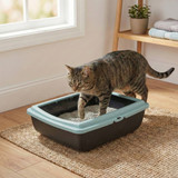 Cat Litter Tray Box with Rim