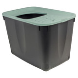 Large Plastic Cat Litter Bucket with Vented Lid