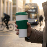 450ml Double Wall Travel Mug With Silicone Grip