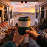 450ml Double Wall Travel Mug With Silicone Grip