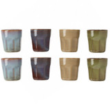 4/8 Pcs 90ml Porcelain Espresso Coffee Mugs Set