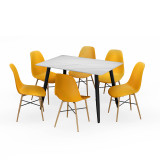 120cm Soho Dining Table and Chairs Set