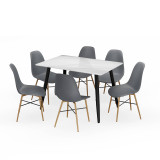 120cm Soho Dining Table and Chairs Set