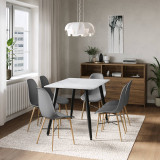 120cm Soho Dining Table and Chairs Set