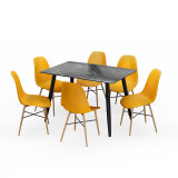 120cm Soho Dining Table and Chairs Set