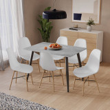 120cm Soho Dining Table and Chairs Set