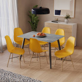 120cm Soho Dining Table and Chairs Set