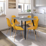 120cm Soho Dining Table and Chairs Set