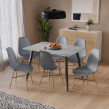 120cm Soho Dining Table and Chairs Set