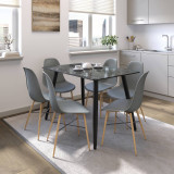 120cm Soho Dining Table and Chairs Set