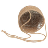 3 Bamboo Hanging Planter Baskets Jute Rope