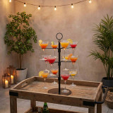 12 Glass Champagne Cocktail Tree Holder