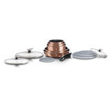 Berlinger Haus 12Pc Rose Gold Aluminium Cookware Set