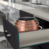Berlinger Haus 12Pc Rose Gold Aluminium Cookware Set