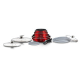 Berlinger Haus 12Pc Burgundy Cookware Pots Pans Set