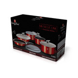 Berlinger Haus 12Pc Burgundy Cookware Pots Pans Set