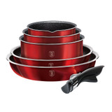Berlinger Haus 12Pc Burgundy Cookware Pots Pans Set