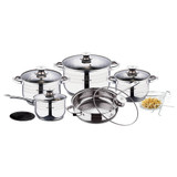 Blauman 13Pc Gourmet Stainless Steel Cookware Set