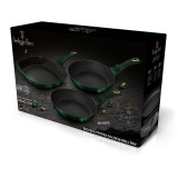 Berlinger Haus 3pc Emerald Aluminium Frying Grill Pan