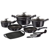 Berlinger Haus 12 Pc Carbon Pro Cookware Set With Grill