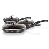 Berlinger Haus 3pc Aluminium Carbon Pro Frying Grill Pan