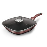 Berlinger Haus 28cm Square Rose with Lid Grill Frying Pan